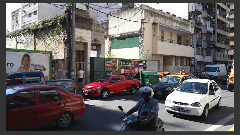 Corrientes al 1300, lugar donde encontraron una cocina de cocaína. 