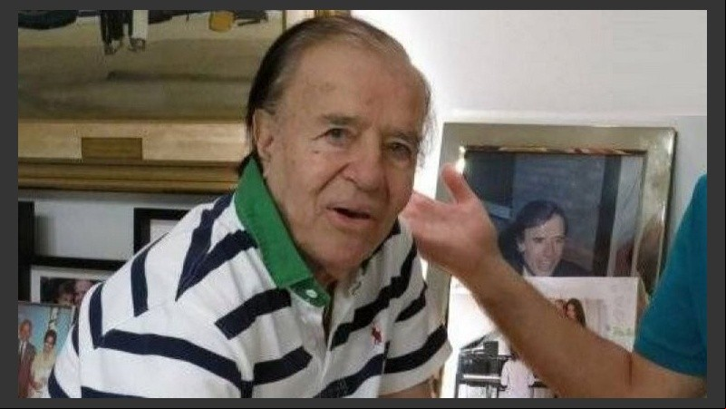 El test de coronavirus del ex presidente Carlos Menem dio negativo.