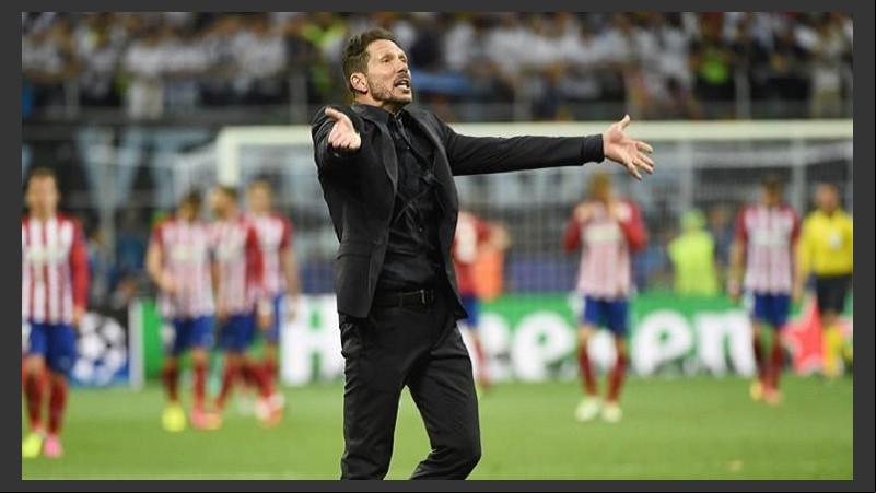 Cholo Simeone, símbolo del protagonismo del Atlético Madrid en la Champions.