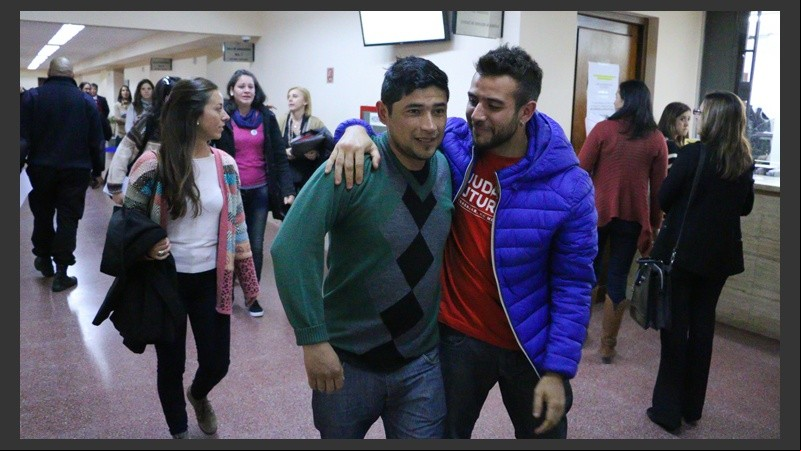 El hijo de la víctima presenció la audiencia y salió conforme.
