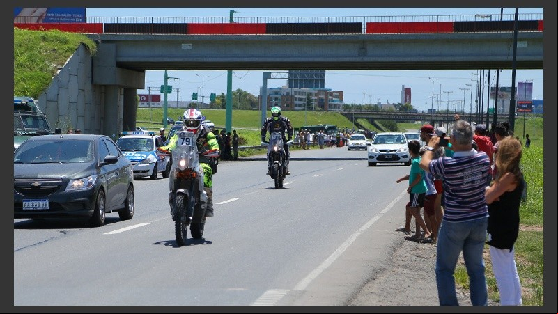 Motos rumbo a Buenos Aires.