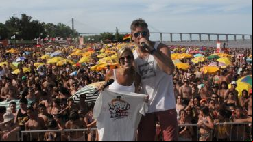 Sebastián Oneto y Giuliana Nardone fueron los encargados de animar la tarde.