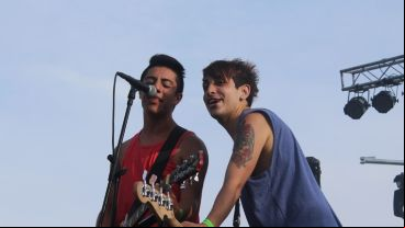 La banda de rock Anexo hizo su debut en los escenarios de Cultura Más Vos