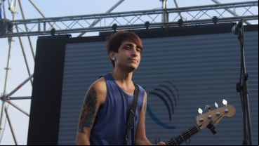 La banda de rock Anexo hizo su debut en los escenarios de Cultura Más Vos