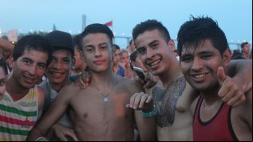 El público cantó y bailó durante toda la tarde.