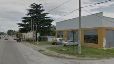 El lugar del intento de robo al ex comisario.