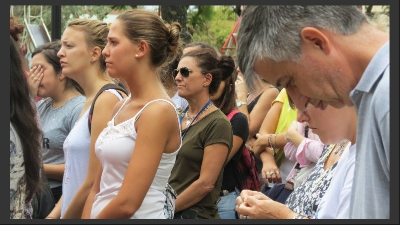 Imagen de una de las primeras marchas después de la tragedia. 