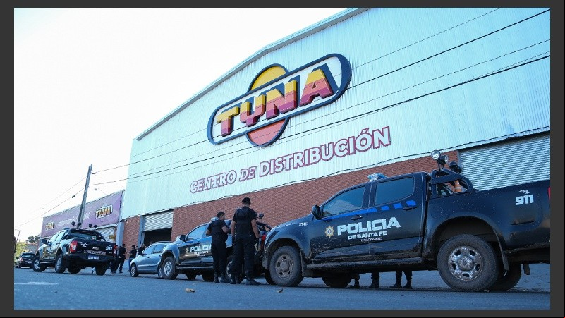 Un gran operativo de seguridad en el frente de Tyna.