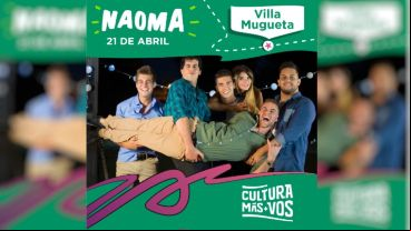 Por primera vez, Naoma tocará en Cultura Más Vos.