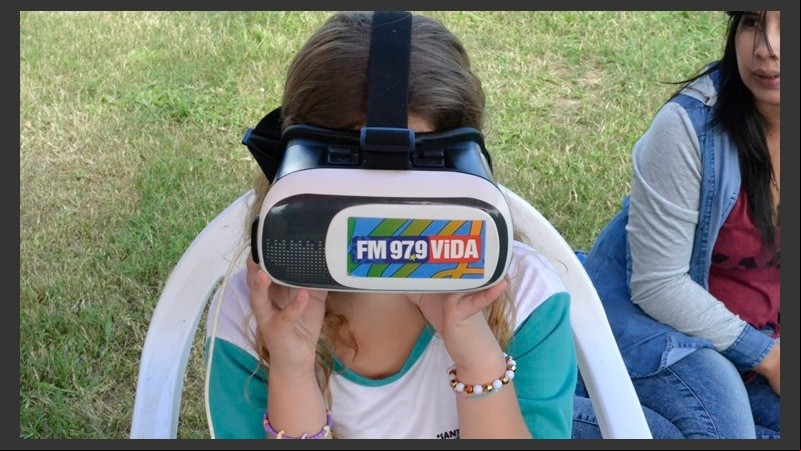 La realidad virtual, uno de los juegos más concurridos en Monje.