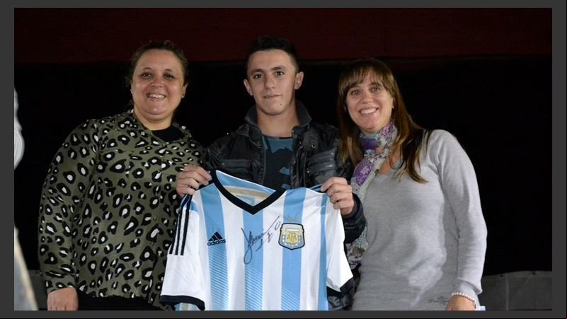 Guillermo, el ganador de la camiseta autografiada por Messi.