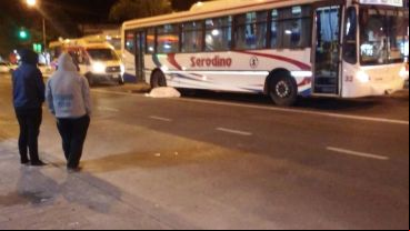 El tránsito quedó momentáneamente interrumpido en el lugar.