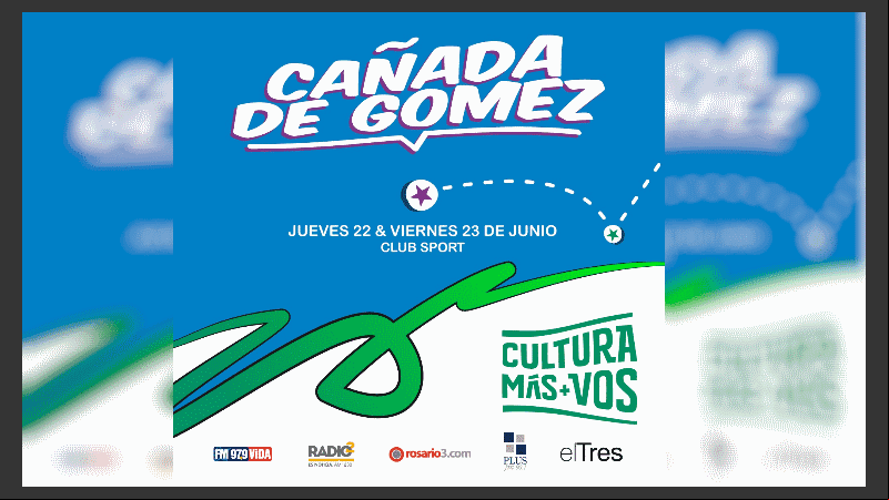 Cañada de Gómez recibirá a Cultura Más Vos.