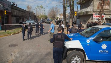 Conmoción y muchos policías en Cazadores y Callao.