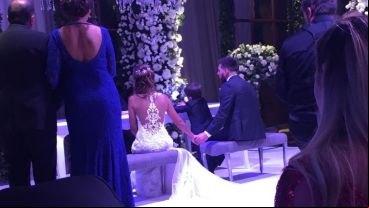 El momento de la ceremonia civil.