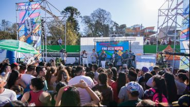 El escenario de FM Vida en La Florida este sábado.