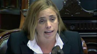 La diputada María Elena Soria fue una de los seis opositores del FPV que apoyaron el desafuero de De Vido.