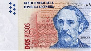 El billete tiene la cara de Bartolomé Mitre.