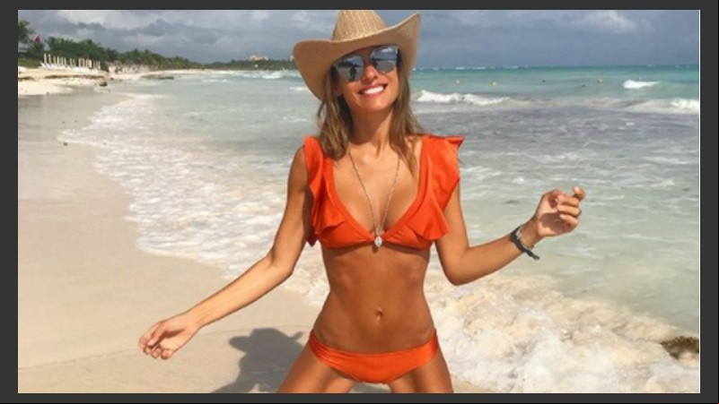 Pampita, feliz y nuevamente enamorada en Miami. 