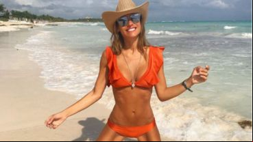 Pampita, feliz y nuevamente enamorada en Miami.