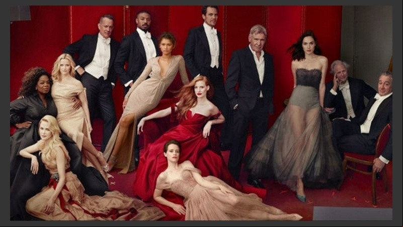 La portada de Vanity Fair con Jessica Chastain en el centro. 