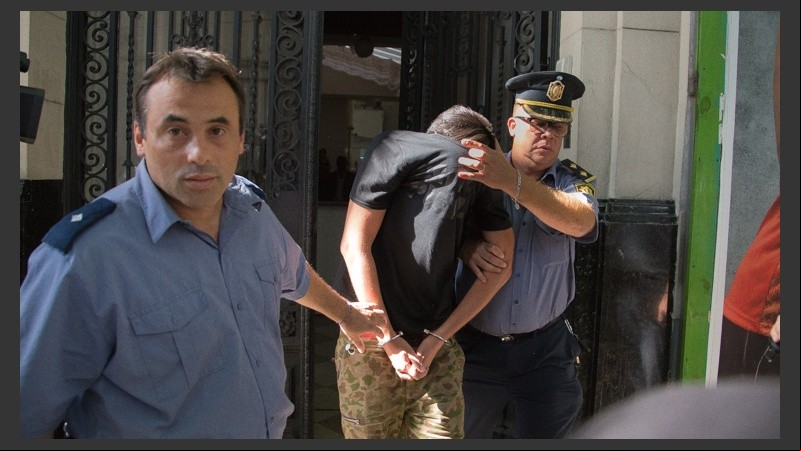 Paladini saliendo este miércoles de Fiscalía.