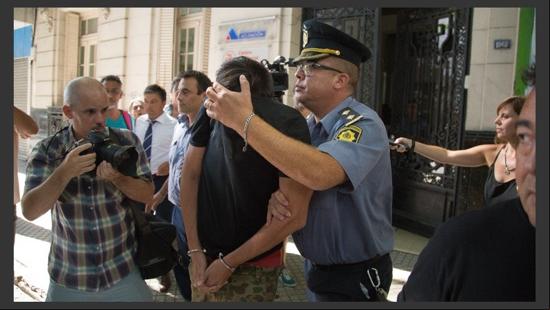 Paladini saliendo este miércoles de Fiscalía.