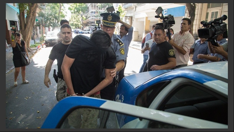 Paladini saliendo este miércoles de Fiscalía.