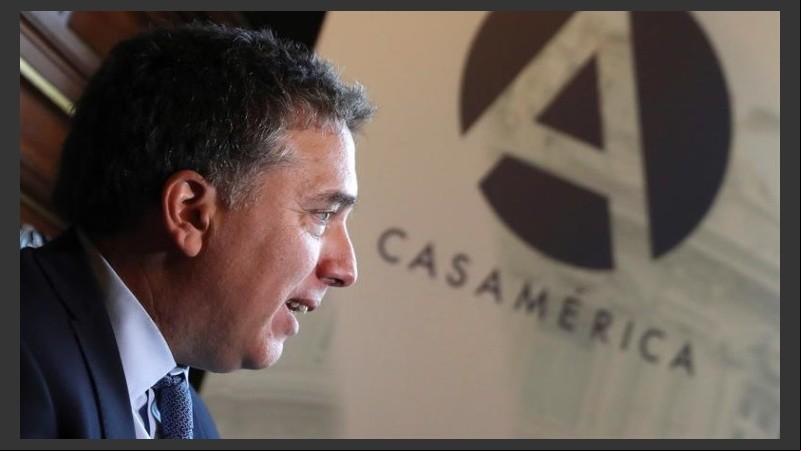 El ministro durante su exposición en Madrid.