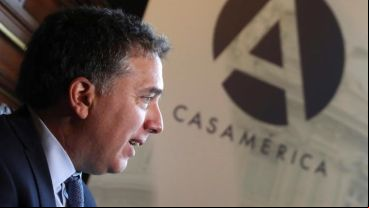 El ministro durante su exposición en Madrid.