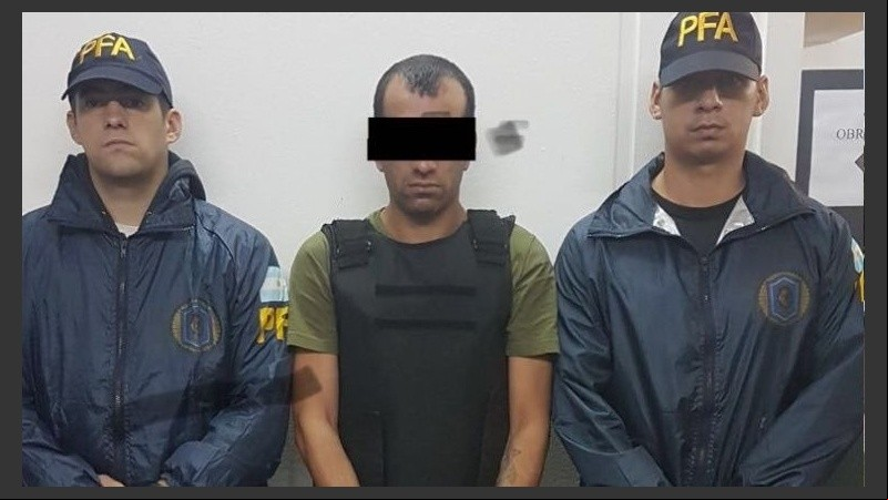 La detención de Solís, el 20 de febrero pasado.