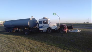 El accidente ocurrió en la autopista a Buenos Aires.