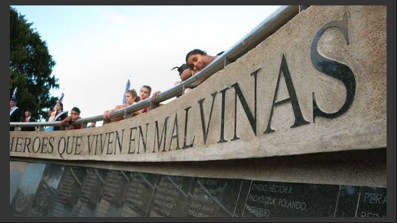 Los ex combatientes tienen su monumento en Rosario. 