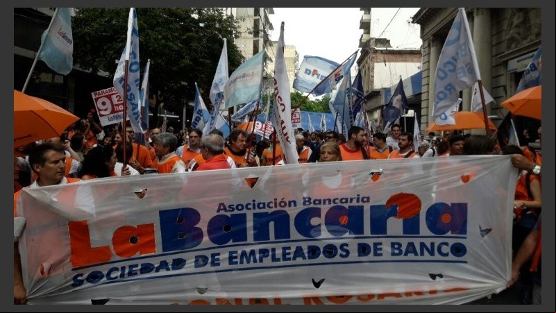 Los bancarios se movilizarán por el centro de la ciudad.