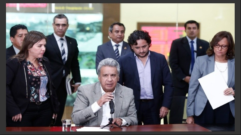 Moreno confirmó el asesinato de los tres integrantes del equipo periodístico de El Comercio.