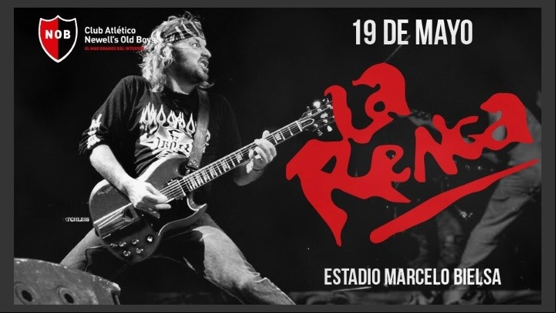 La confirmación del show por parte de Newell's. 