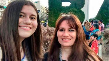 Erica junto a su mamá, María de los Ángeles.