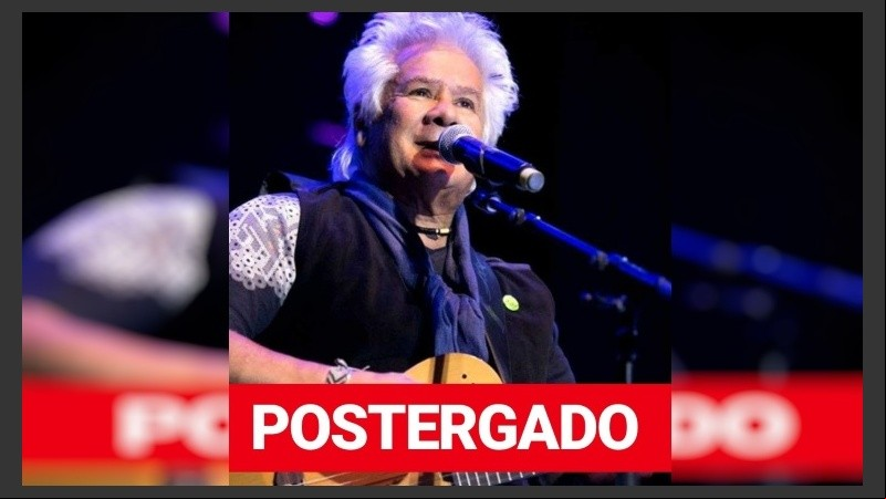 El acto en que iba a cantar Víctor Heredia fue suspendido. 