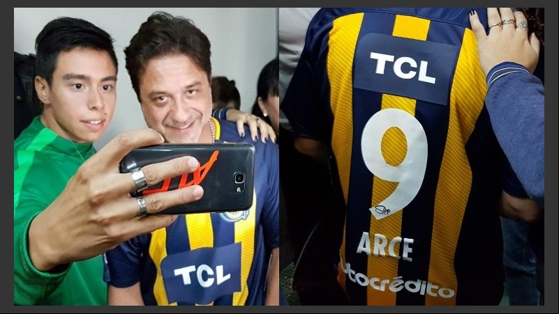 Selfie con los hinchas y camiseta de regalo, el paso de Arturito por el Gigante.