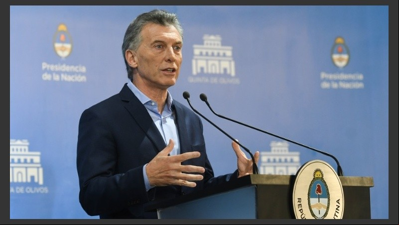 La conferencia fue por la tarde en la Quinta de Olivos.