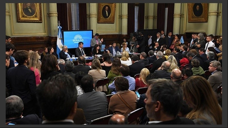 La Cámara alta busca convertir en ley el texto que ya aprobó Diputados.