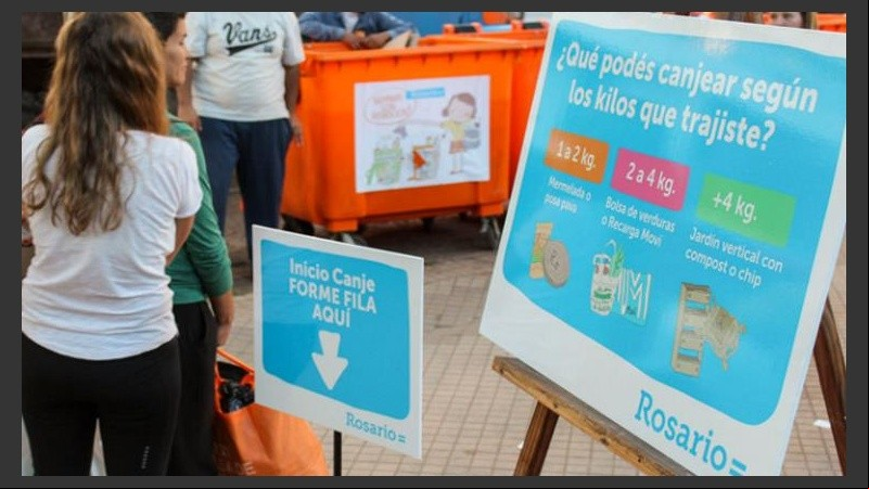 No hay que tirar, hay que canjear para reciclar.