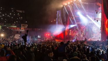 La Renga en el estadio de Newell´s este sábado ante una multitud.