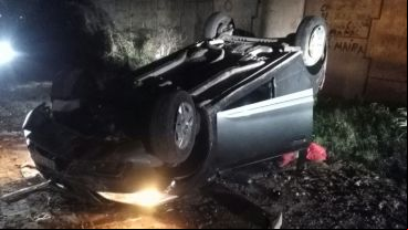 Así quedó el coche.