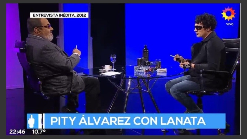 Lanata entrevistó a Pity en abril de 2012, el primer año de PPT. 