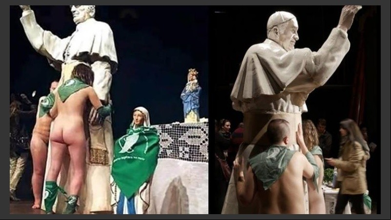 Escenas de la obra de teatro. 