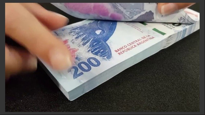 Faltaron en total 26 hojas con las que se imprimen billetes de $200.