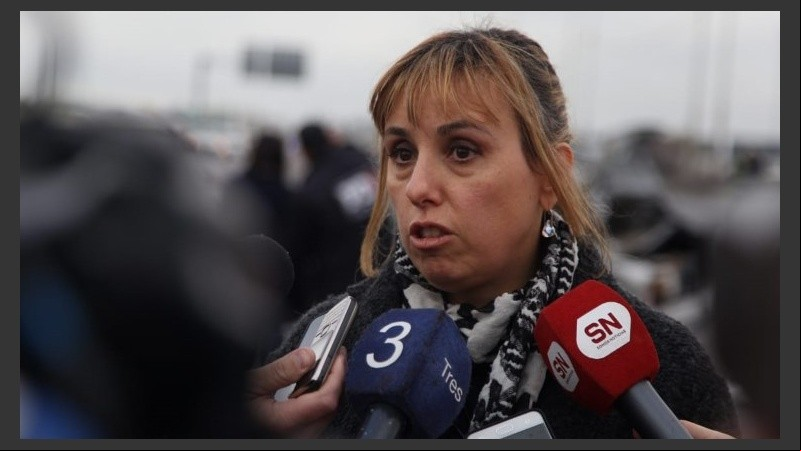 La fiscal habló desde el lugar del siniestro.