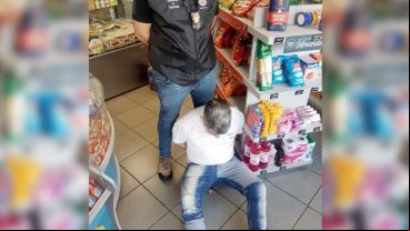 "Jija" al caer detenido por la PDI en Córdoba.