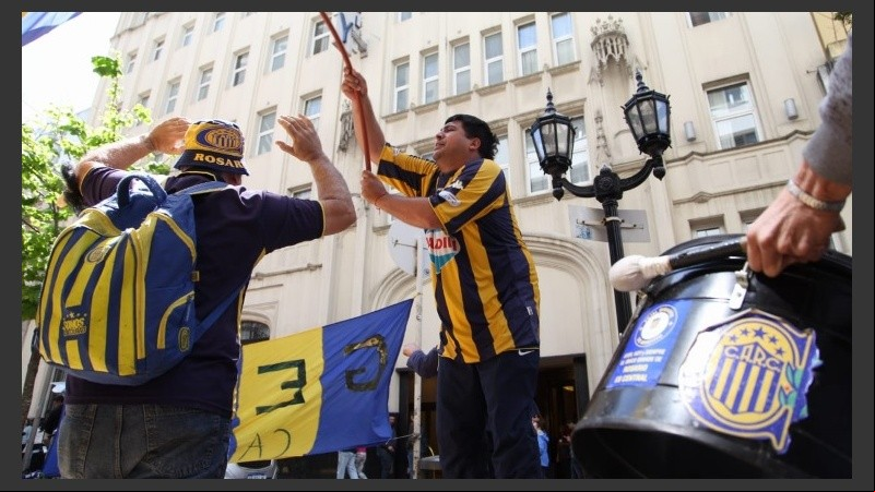 El banderazo canalla en Buenos Aires.